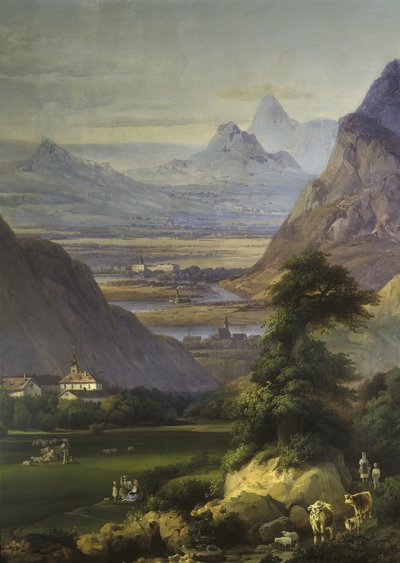 Landschap bij Kamük door Josef Matj Navrátil